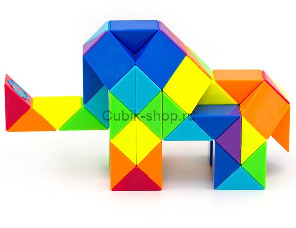 Змейка Рубика 6688 B, игра головоломка, логика, детская развивающая игрушка для детей и взрослых