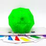 Кислотный зеленый YuXin Gigaminx Clear Stickerless (limited edition) Green
