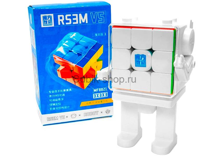MoYu 3x3x3 RS3 M v5 (Ball Core UV + Robot Display Box)
