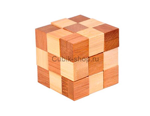 Деревянная головоломка Кубик-Змейка Мини