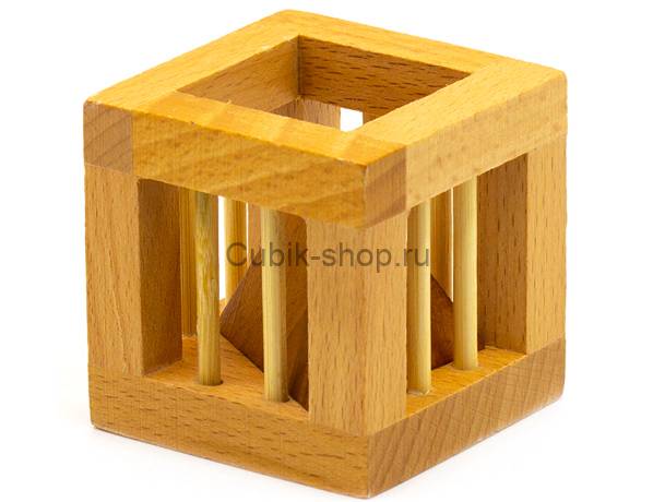 Wooden Caged Pyramid